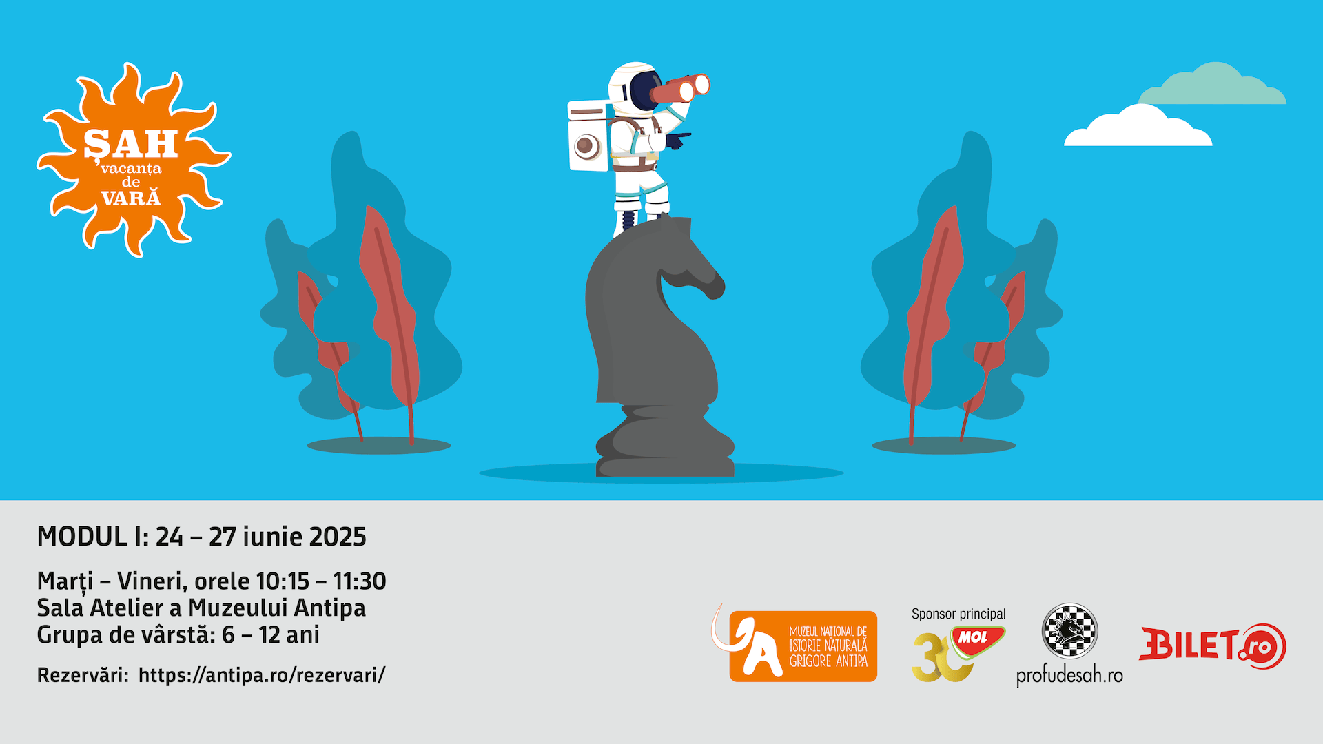 Șah la Antipa în vacanța de vară